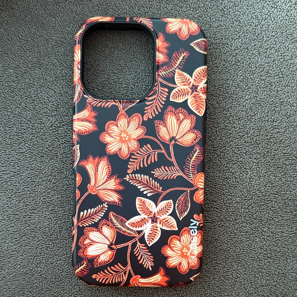 Fall Black and Orange Case for iPhone 16Pro